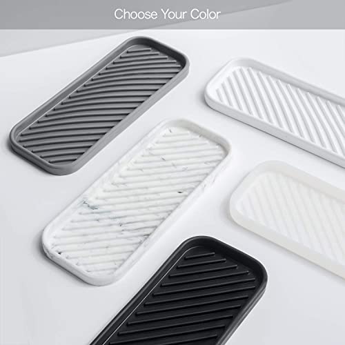 Social Clean Silicone Sponge Holder - Kitchen Sponge Holder, Silicone Soap Tray, Dishwashing Soap Holder (Black)