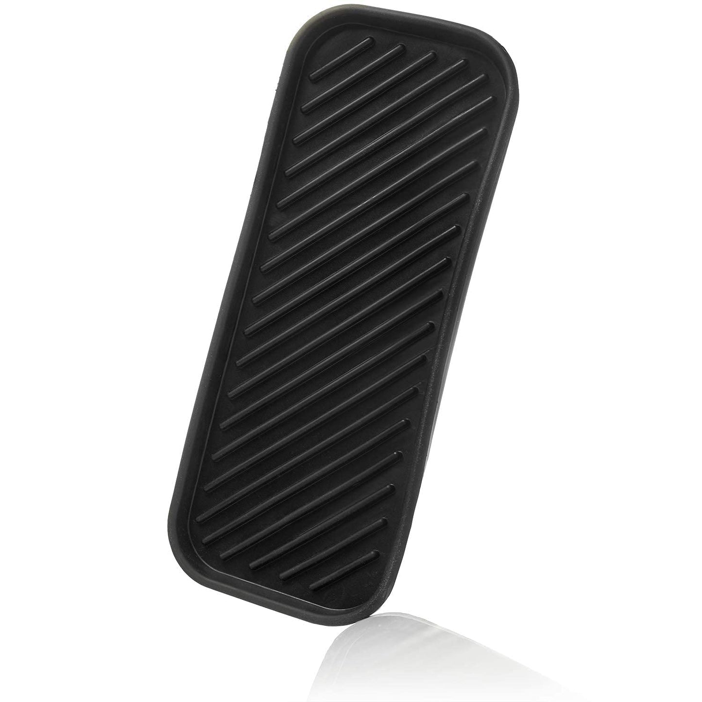 Social Clean Silicone Sponge Holder - Kitchen Sponge Holder, Silicone Soap Tray, Dishwashing Soap Holder (Black)